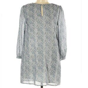Jack Wills Paisley Print Long Sleeve Keyhole Shift Dress Size 6